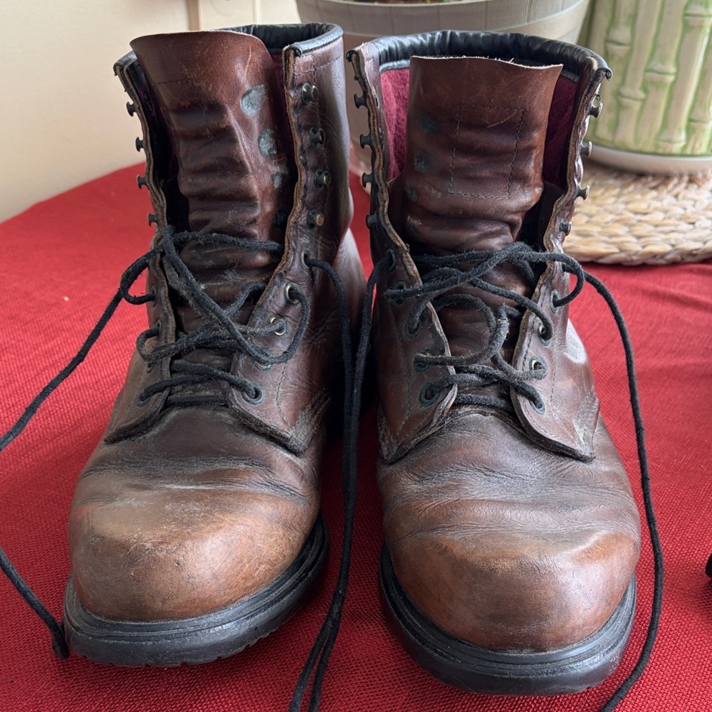 Red wing shoes Rugged Brown Leather Men's Boots men's 11.5